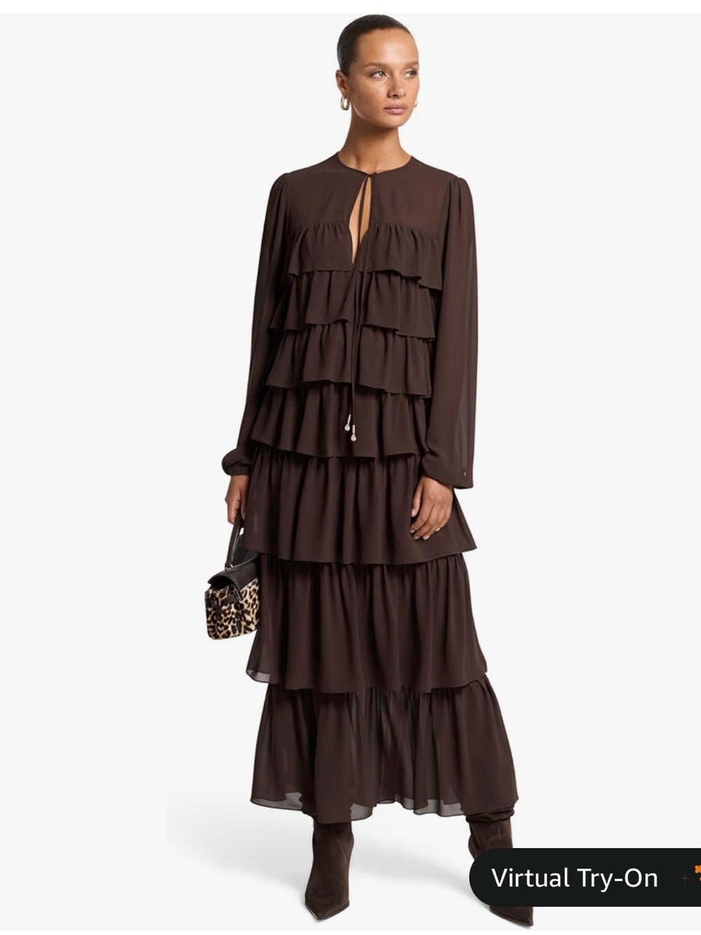 MICHAEL MICHAEL KORS
Ruffled Georgette Maxi Dress